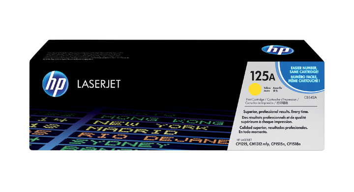HP 125A, tonercartridge, geel, CB542A