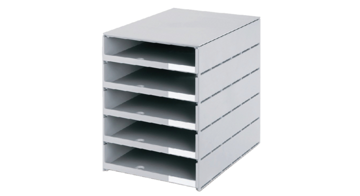 Ladenbox styroval 5ldn grijs open(16-8001.85)