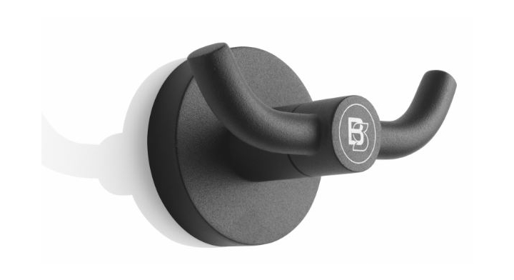 BlackSatino | Kledinghaak | Metaal | Zwart | 332120