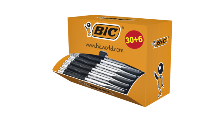 Balpen bic atlantis classic valuepack zwart(920287)