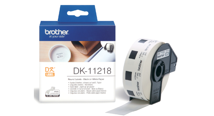 Etiket brother dk-11218 24mm rond(dk-11218)