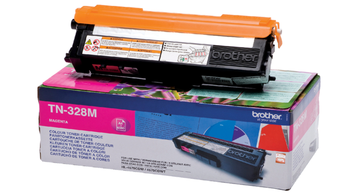 Toner brother tn-328m rood 6k(tn-328m)