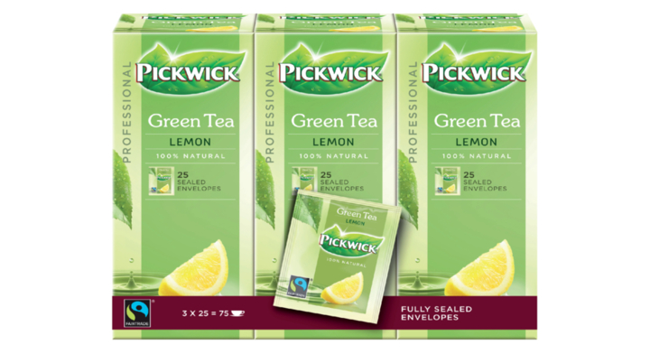 Pickwick Professional, groene thee, 1.5 gram, lemon, 4016823 (25 stuks)