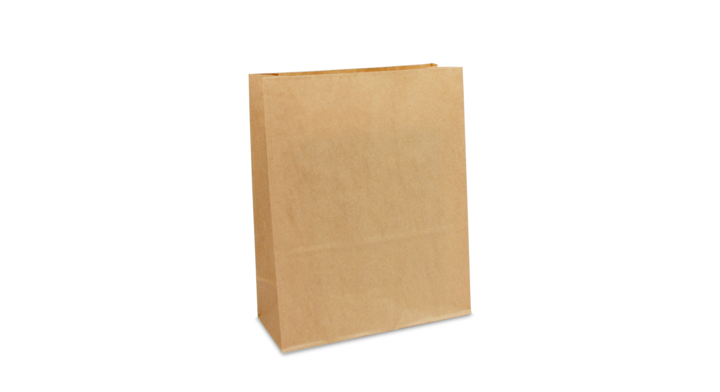 Blokbodemzak, papier, 22+10x28cm, bruin (250 stuks)