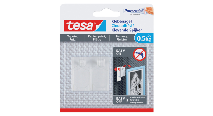 Klevende spijker tesa behang en pleisterwerk 0.5kg(77772-000