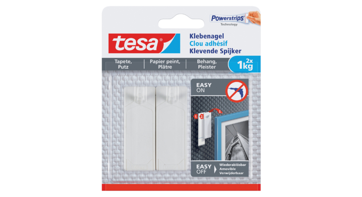 Klevende spijker tesa behang en pleisterwerk 1kg(77773-00000