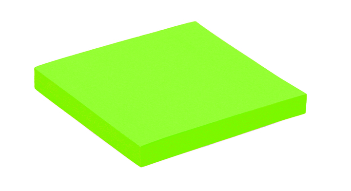 Memoblok quantore 76x76mm neon groen(392384)
