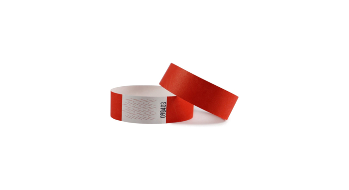 Polsband tyvek rood(390003)