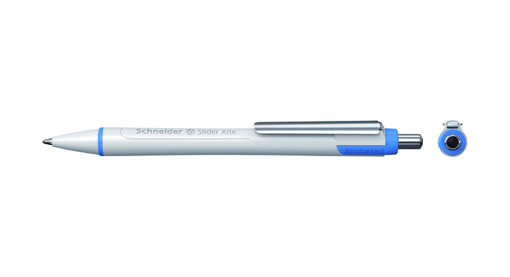 Balpen schneider slider xite 0.6mm wit/zwart(s-133201)