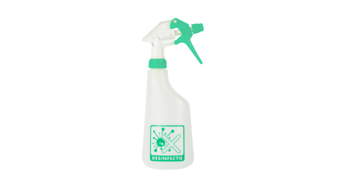 Cleaninq, sproeiflacon leeg, 600ml, logo desinfectie, 605105 (1 stuk)