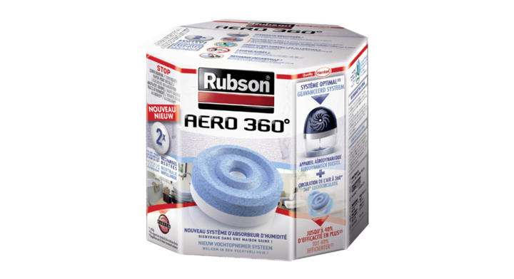 Rubson Aero 360, vochtopnemmer, navulling, 1619478 (2 stuks)