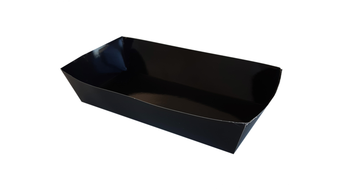 Conisch bakje, 215x100x50mm, 300g/m², zwart (360 stuks)