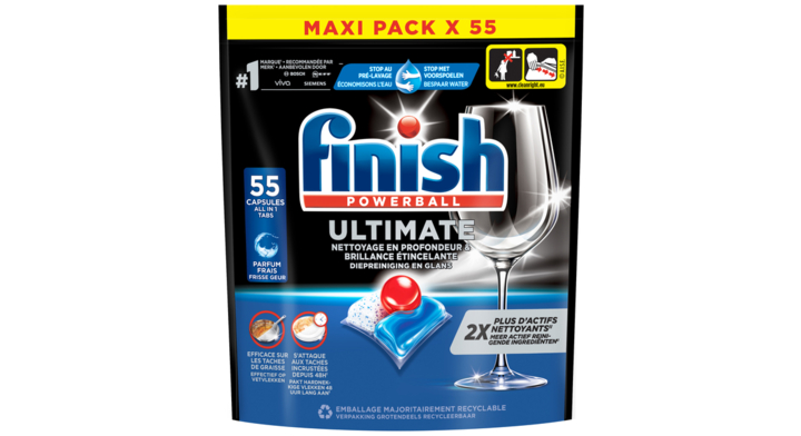 Vaatwastabletten finish ultimate 55stuks(3288847)