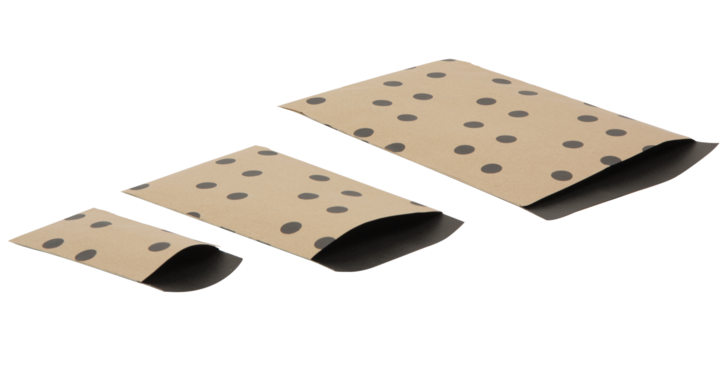 Cadeauzakje,7x13cm, 112, Black Dots (200 stuks)
