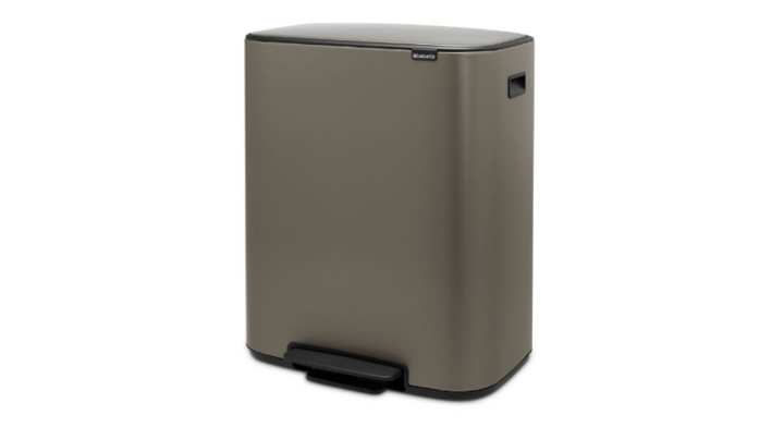 Brabantia, Bo pedaalemmer, 2x30 liter, grijs, VB 211546