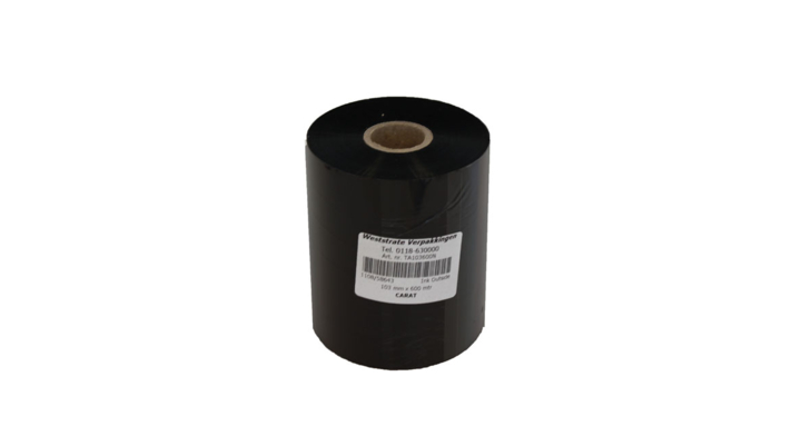 Printlint, wax/resin, 104mm x 600m, CSO, near edge
