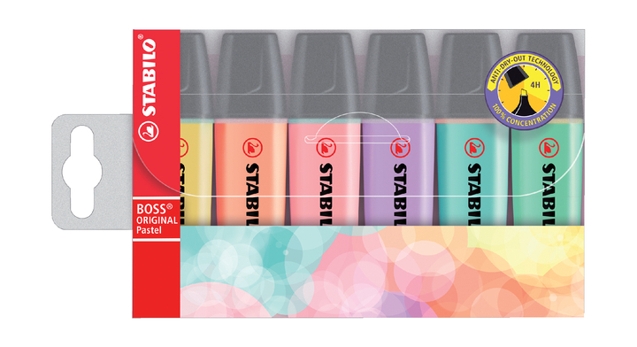Markeerstift stabilo boss pastel ass(70/6-2)