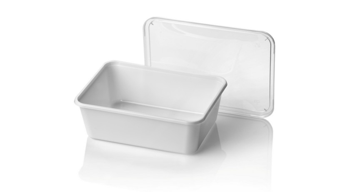 Bak, PS, 1000CC, 183x135x63mm, wit (500 stuks)