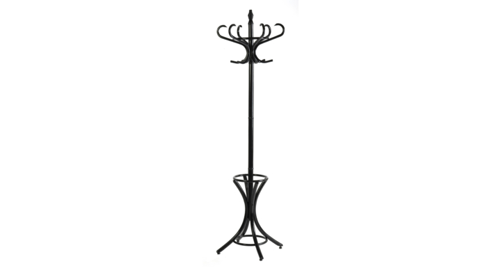 Staande kapstok Bistro, 185 cm, 12-haaks, zwart, VB 431130