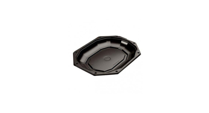 Cateringschalen Zwart 45X30Cm <8-Hoek>, pak 10 stuks