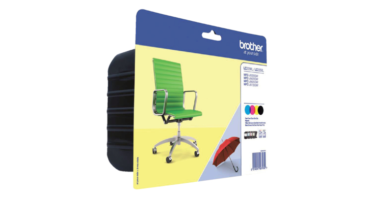 Inkcartridge brother lc-229xl zwart 3 kleuren(lc229xlvalbp)