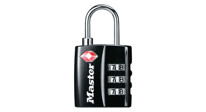 Hangslot masterlock 3-cijfer tsa zwart 30mm(3520190925466)