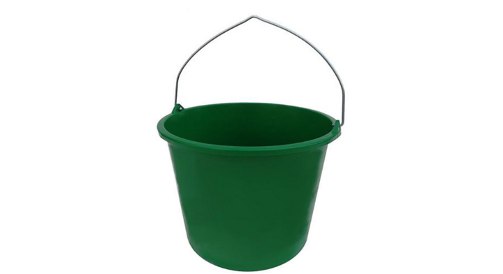 Ronde bouwemmer, 12 liter, groen, VB 125000 (1 stuk)