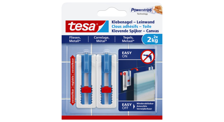 Klevende spijker tesa canvas tegel 2kg(77768-00000-00)