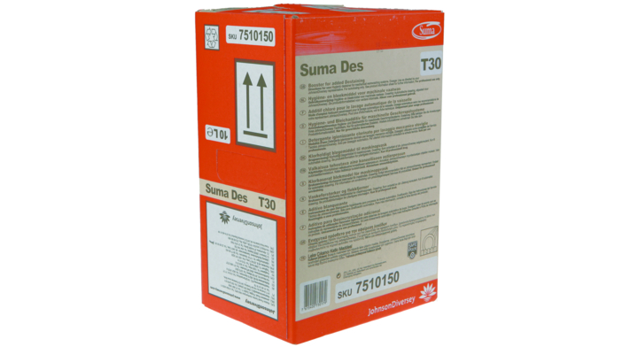Diversey Suma Des T30, bleekmiddel voor machinale was, 10 liter (1 stuk)