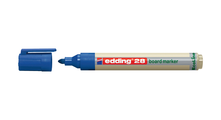 Viltstift edding 28 ecoline whiteboard rond 1.5-3mm blauw