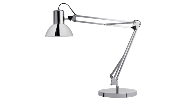 Bureaulamp unilux success 80 led met klem en voet chroom(400