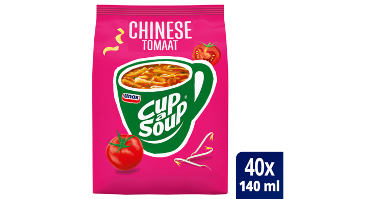 Cup-a-Soup, dispenserverpakking soep, 140ml, Chinese tomaat (40 porties)