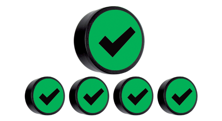 Magneet check 35mm groen(14034.410)
