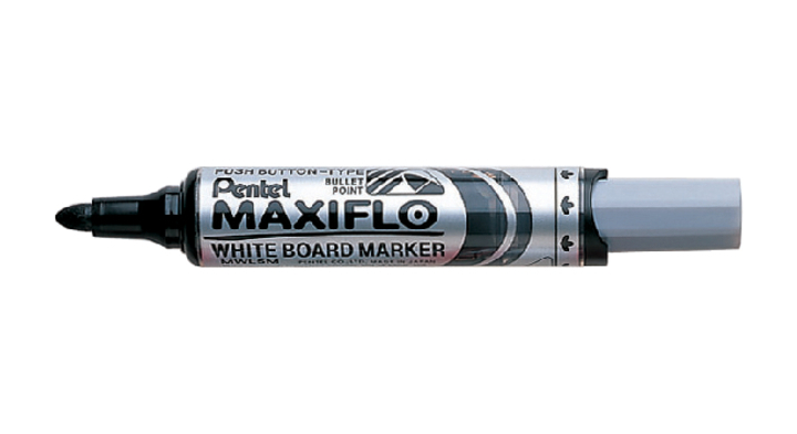 Viltstift pentel mwl5m maxiflo whiteboard 3mm zw