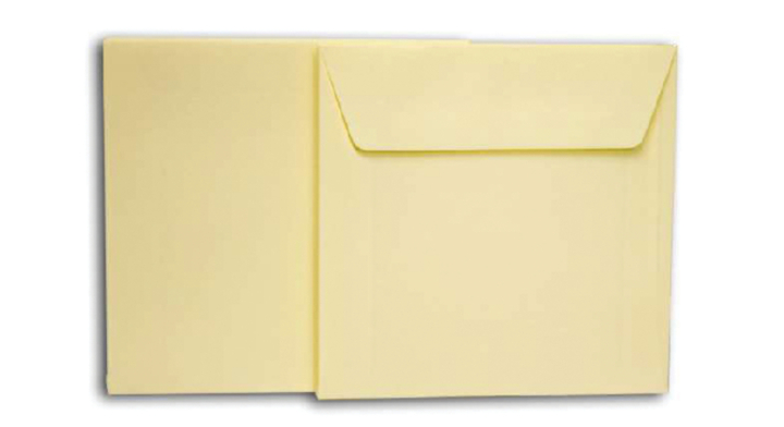 Envelop papyrus design 140x140 80gr 10st ivoorwit