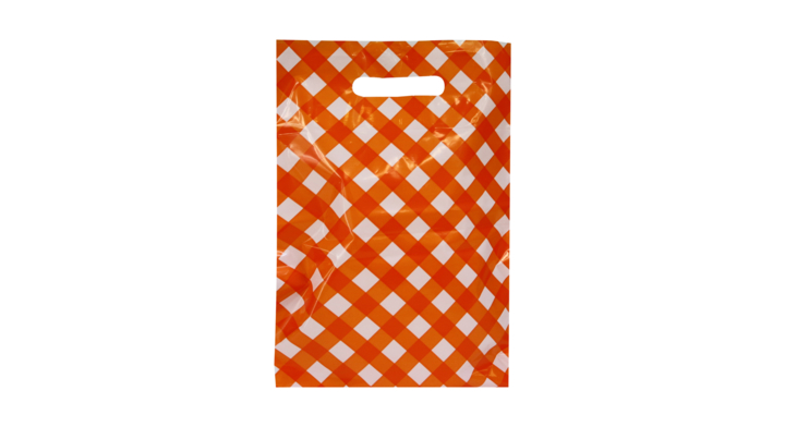 Draagtas, 45x50+2x4cm, ldpe, dkt, brabant bont oranje (500)