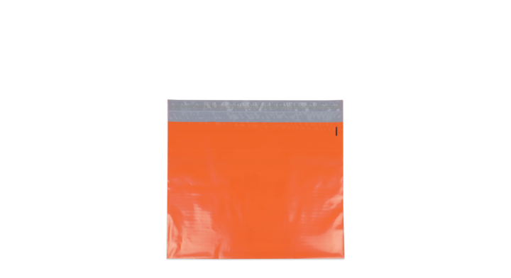 Verzendzak, plastic,  40x30cm+klep, oranje (250 stuks)
