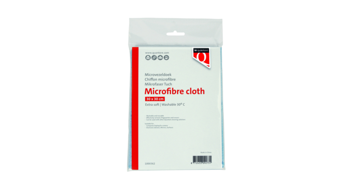 Microvezeldoek quantore 30x30cm blauw(almf001qt)