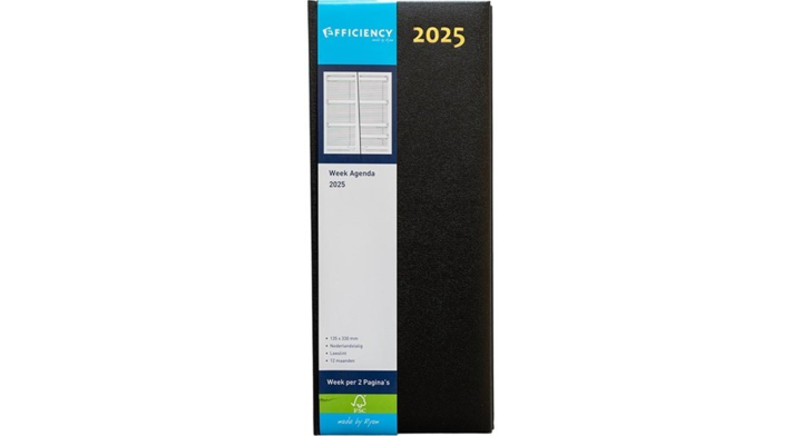 Efficiency Lang 7 Dagn Ned.Zwart agenda, 330x135mm