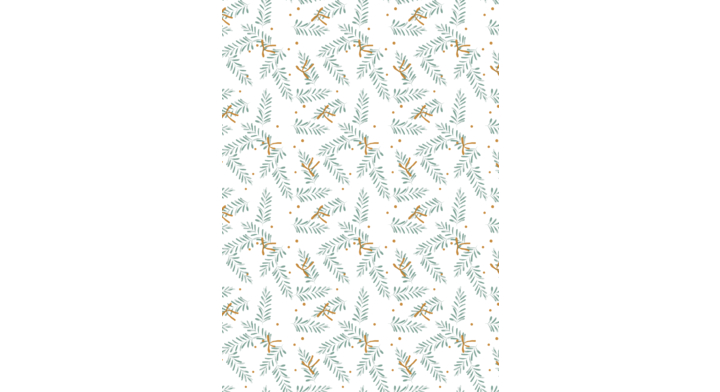 Kerstpapier, 50cm x 200m, K691864/2, Mistletoe