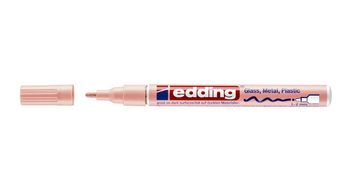 Viltstift edding 751 lak rond 1-2mm pastel roze(4-751-9-138)