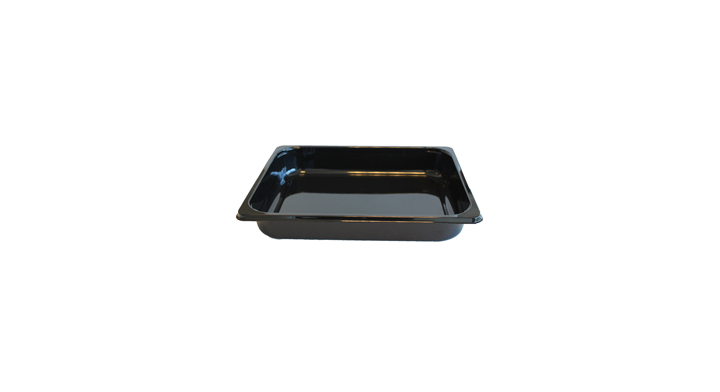 C-Pet Schaal 1/2 Gastro Zwart 50mm Hoog Ds/56