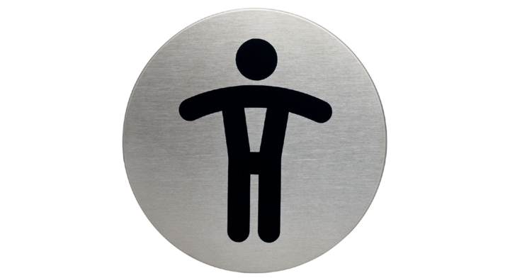 Durable, ruimteaanduiding, Ø8.3cm, herentoilet, 490523 (1 stuk)