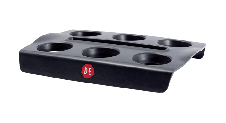 Douwe Egberts, bekerplateau voor 6 bekers, zwart, 4055025 (2 stuks)