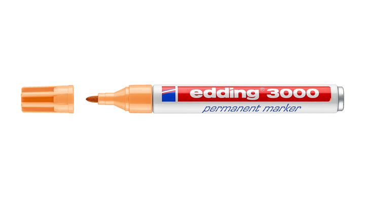 Viltstift edding 3000 rond 1.5-3mm lichtoranje(4-3000016)