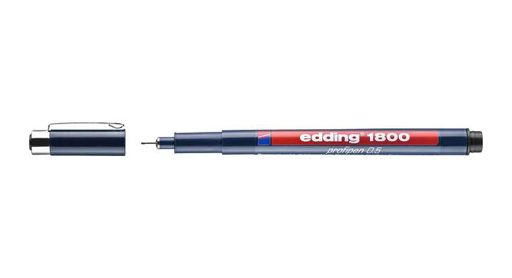 Fineliner edding 1800 0.5mm zwart(4-180005001)
