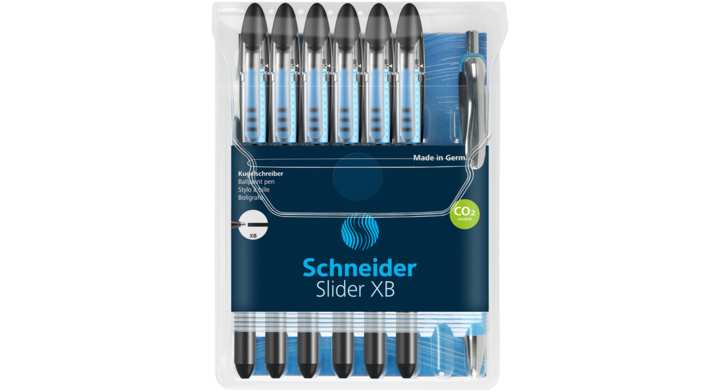 Rollerpen schneider slider basic xb zwart +bp rave(s-151276)