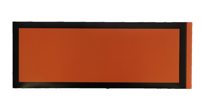 Etiket oranje kader, PE, 160x400mm, niet permanent (250 st)