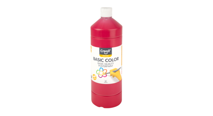 Plakkaatverf creall basic rood 1000ml 1807