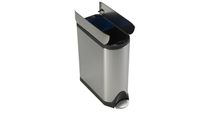 Simplehuman Butterfly, pedaalemmer, 2x20 liter, mat RVS, VB 015637